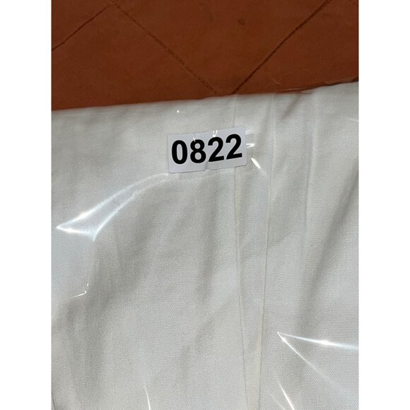 Jenni Kayne Riley Linen Blend Pleated Front Relaxed Fit Trouser Pants White Sz 4 - Picture 13 of 13